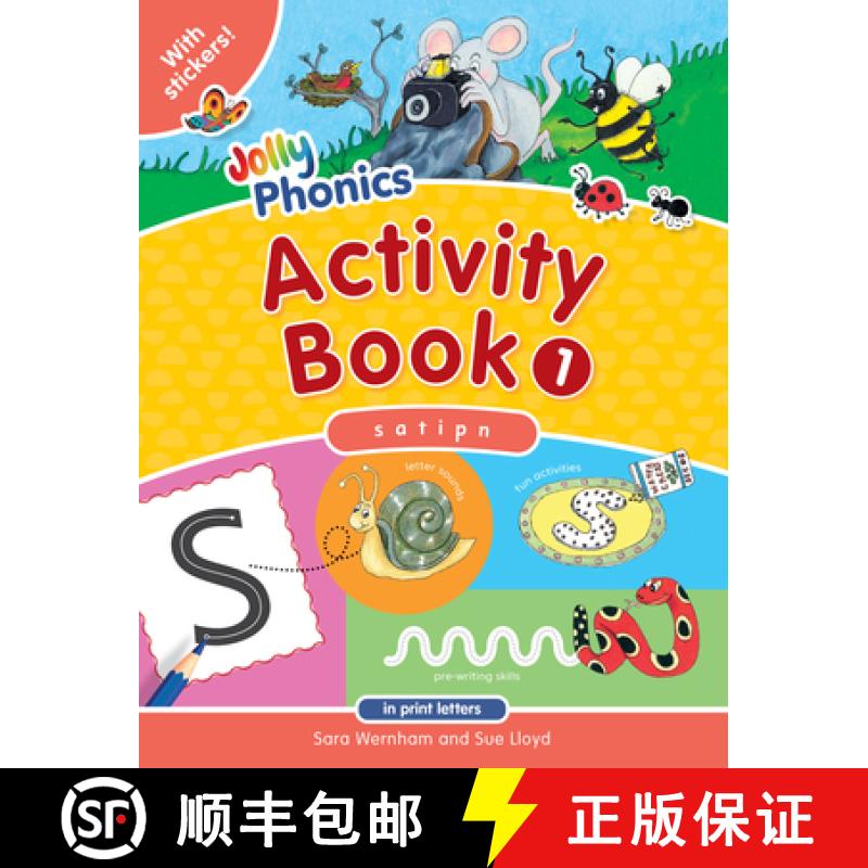 【3-4周达】Jolly Phonics Activity Book 1: In Print Letters (American English Edition) [9781844142699]