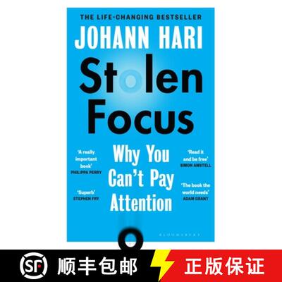 现货 注意力危机 Stolen Focus: The Surprising Reason You Can't Pay Attention [9781526620217]