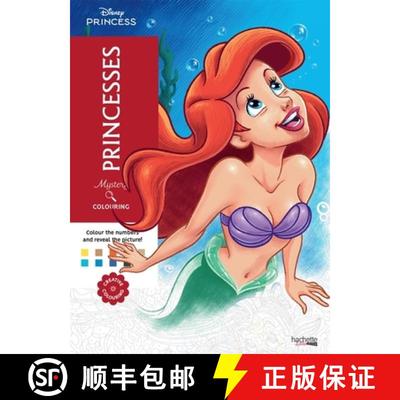 【3-4周达】Mystery Colouring - Princesses : Reveal iconic Disney characters with colour by number [9782017276319]