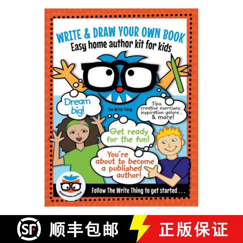 【3-4周达】Write & Draw Your Own Book: Easy Home Author Kit for Kids [9781734932706]