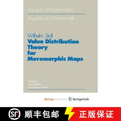 【3-4周达】Value Distribution Theory for Meromorphic Maps [9783663052937]