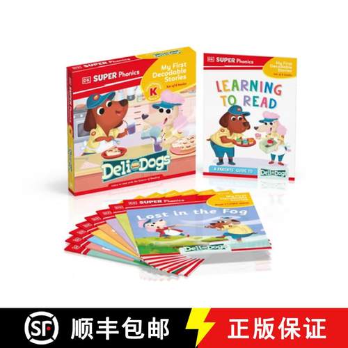 【3-4周达】DK Super Phonics My First Decodable Stories Deli Dogs [9780593958773]