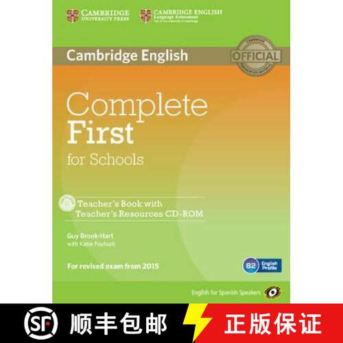 【3-4周达】精装 Complete First for Schools for Spanish Speakers Teacher's Book with Teacher's Resourc... [9788483239964]