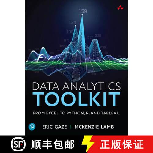 【3-4周达】Data Analytics Common Core: Parallel Case Studies in Excel, Tableau, R and Python [9780135397862]
