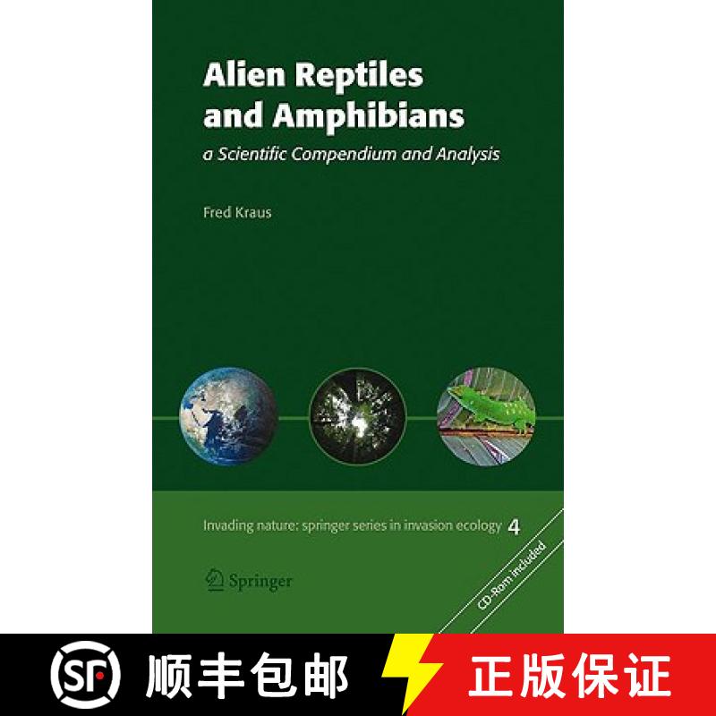 【3-4周达】Alien Reptiles and Amphibians: A Scientific Compendium and Analysis [With CDROM] [9781402089459]