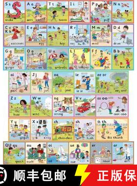 【3-4周达】Jolly Phonics Wall Frieze: in Precursive Letters [9781844146932]