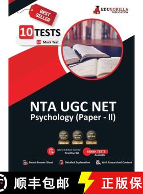 预订 NTA UGC NET/JRF Psychology Book 2023 - Concerned Subject: Paper II (English Edition) - 10 Mock T... [9789390257096]