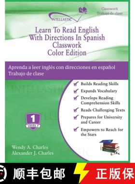 【3-4周达】Learn To Read English With Directions In Spanish Classwork: Color Edition [9781945738173]