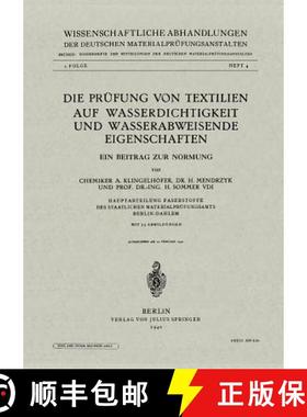 【3-4周达】Die Prüfung von Textilien auf Wasserdichtigkeit und wasserabweisende Eigenschaften : Ein ... [9783709197202]