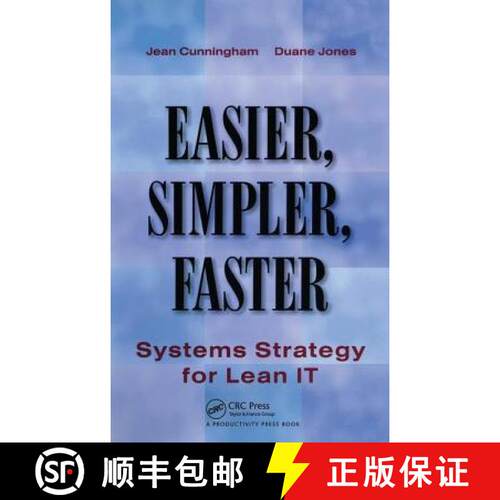 【3-4周达】精装 Easier, Simpler, Faster: Systems Strategy for Lean It [9781563273537]