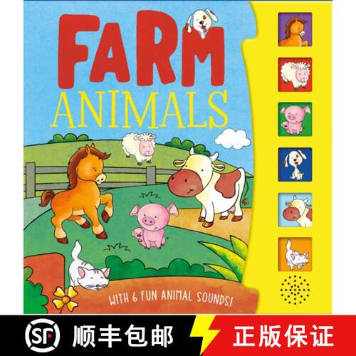【3-4周达】Farm Animals Sound Board Book [9780755460335]