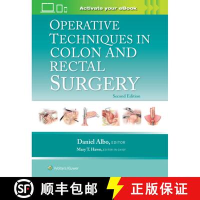 【3-4周达】精装 Operative Techniques in Colon and Rectal Surgery: Print + eBook with Multimedia [9781975176525]