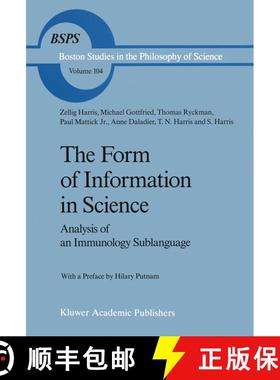 【3-4周达】The Form of Information in Science: Analysis of an Immunology Sublanguage [9789401077774]