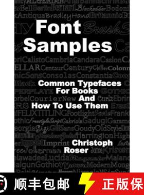 预订 Font Samples: Common Typefaces for Books and How to Use Them [9783963820373]