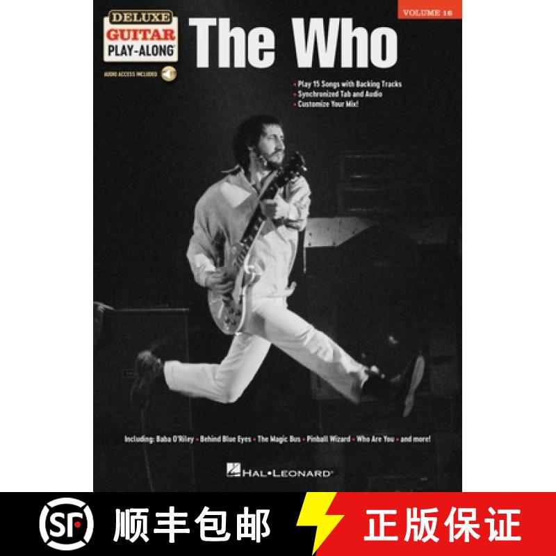【3-4周达】The Who - Deluxe Guitar Play-Along Vol. 16: Songbook with Interactive, Online Audio Interface [9781540042484]
