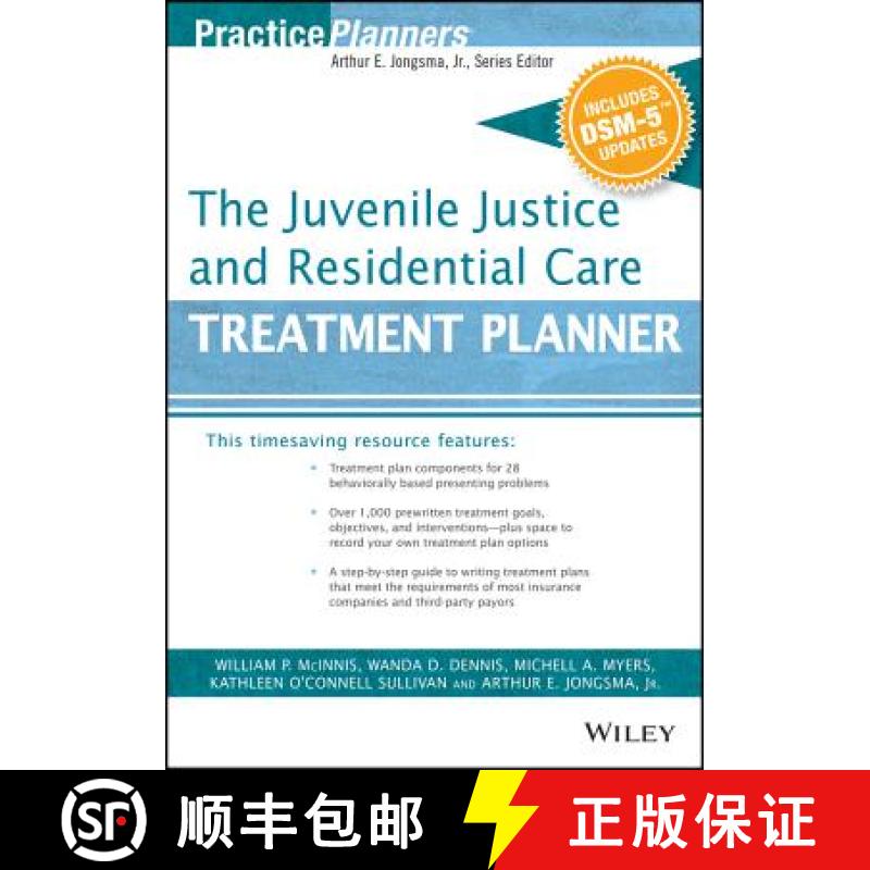 【3-4周达】The Juvenile Justice And Residential Care Treatment Planner, With Dsm 5 Updates [Wiley心理学] [9781119073284]