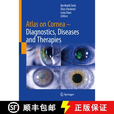 【3-4周达】Atlas on Cornea - Diagnostics, Diseases and Therapies [9783031654213]