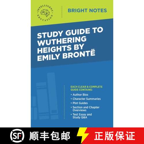【3-4周达】Study Guide to Wuthering Heights by Emily Brontë [9781645421085]