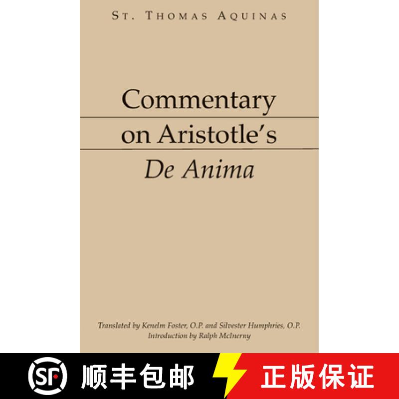 【3-4周达】Commentary on Aristotle's de Anima [9781883357115]