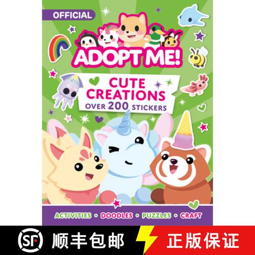 【3-4周达】Adopt Me! Cute Creations Sticker Book [9780008647025]