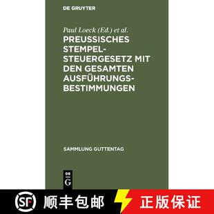 Preussisches Stempelsteuergesetz Ausfuhrungsbestimmungen 9783111161976 gesamten 4周达 den mit
