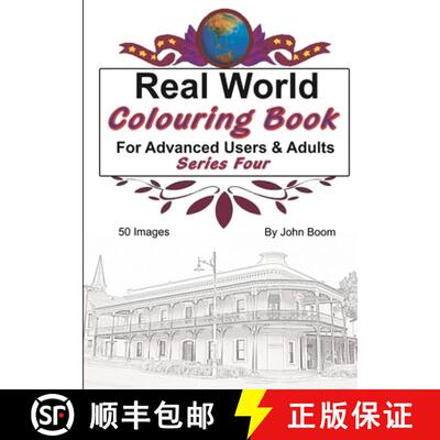 【3-4周达】Real World Colouring Books Series 4 [9780359787845]