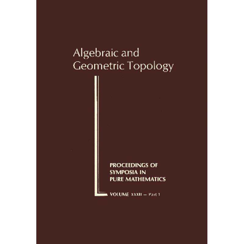 预订 Algebraic and Geometric Topology[9780821814321]