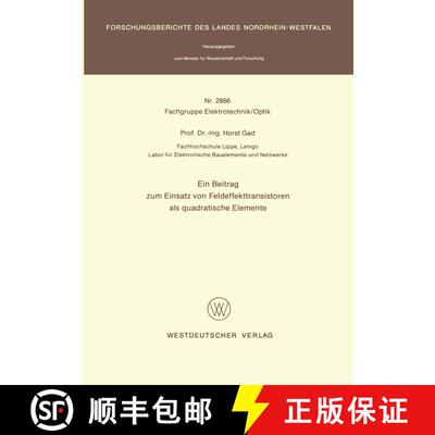 【3-4周达】Ein Beitrag zum Einsatz von Feldeffekttransistoren als quadratische Elemente [9783531028668]