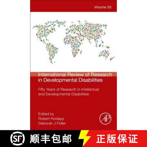 【3-4周达】精装 International Review of Research in Developmental Disabilities, Volume 50: Fifty Year... [9780128047866]