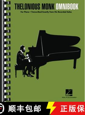 预订 Thelonious Monk - Omnibook for Piano: Transcribed Exactly from His Recorded Solos - Comb-Bound t... [9781540048370]