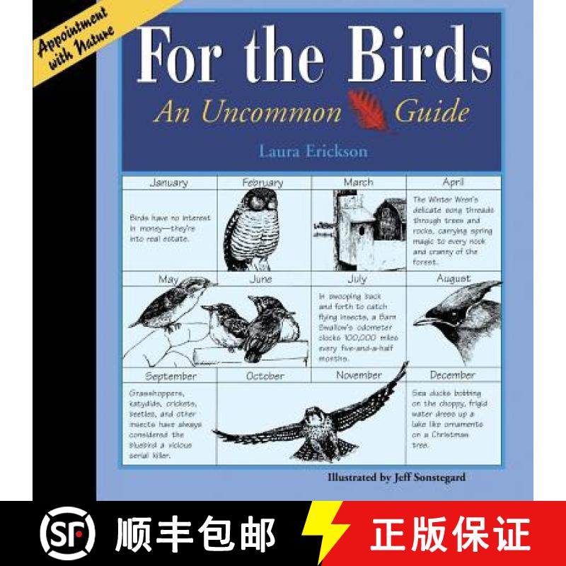 【3-4周达】For the Birds: An Uncommon Guide [9781517907204]