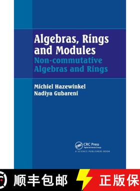 预订 Algebras, Rings and Modules: Non-Commutative Algebras and Rings [9780367783242]