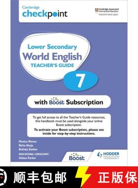 【3-4周达】Cambridge Checkpoint Lower Secondary World English Teacher's Guide 7 with Boost Subscripti... [9781398307698]