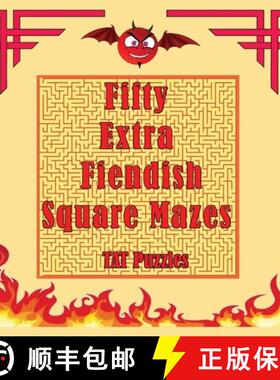 【3-4周达】Fifty Extra  Fiendish  Square Mazes [9781922695079]