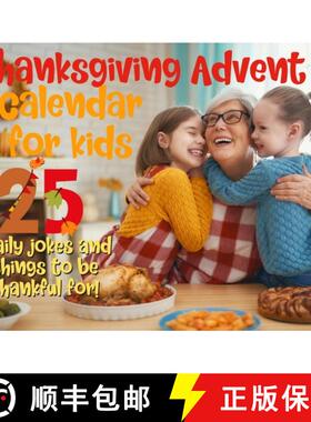 【3-4周达】Thanksgiving advent calendar book for kids: Countdown to Thanksgiving with jokes and one t... [9781951911829]