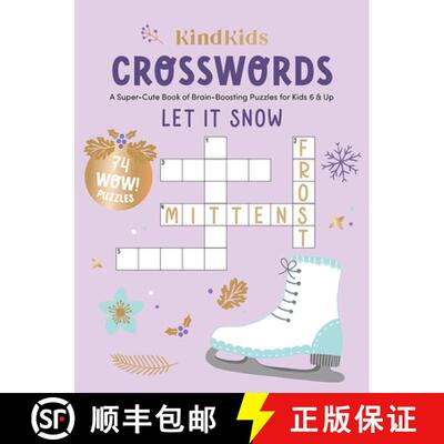 【3-4周达】Kindkids Crosswords Let It Snow: A Super-Cute Book of Brain-Boosting Puzzles for Kids 6 & Up [9780764367243]