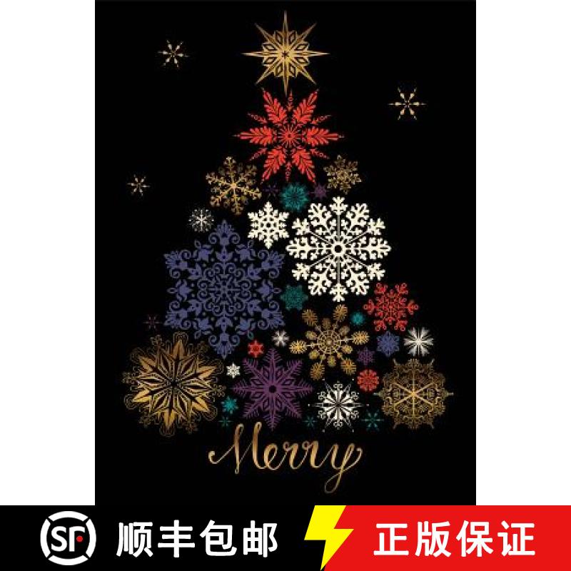 【3-4周达】Festive Snow Tree Large Embellished Holiday Notecards [9780735344136]