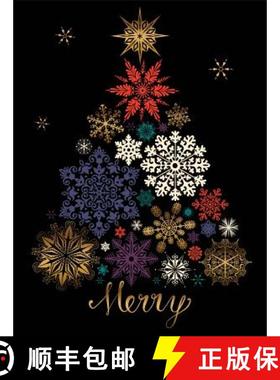【3-4周达】Festive Snow Tree Large Embellished Holiday Notecards [9780735344136]