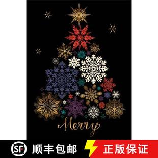 Large 9780735344136 4周达 Notecards Holiday Embellished Tree Snow Festive