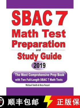 【3-4周达】SBAC 7 Math Test Preparation and Study Guide: The Most Comprehensive Prep Book with Two Fu... [9781646125364]