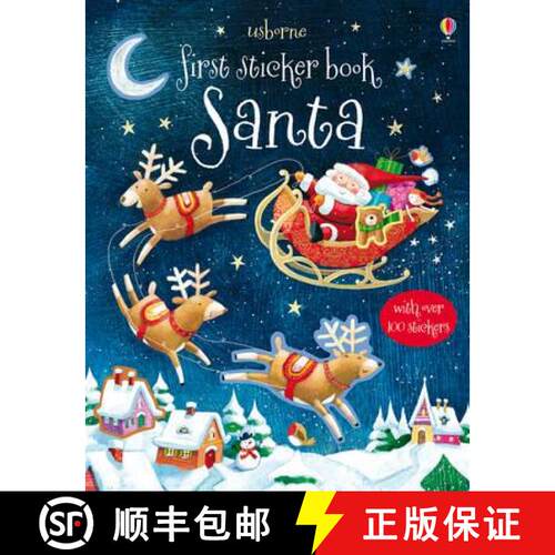 【3-4周达】First Sticker Book Santa: Santa [9781409534921]