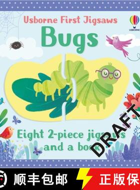 【3-4周达】Usborne First Jigsaws and Book: Bugs [9781474998086]