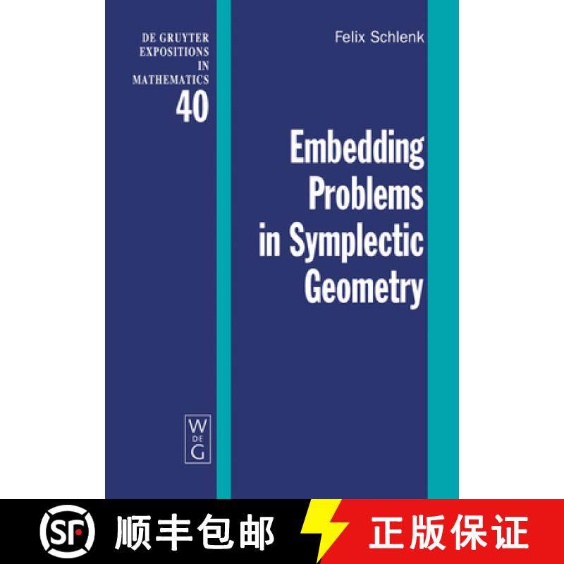 预订 Embedding Problems in Symplectic Geometry [9783110178760]
