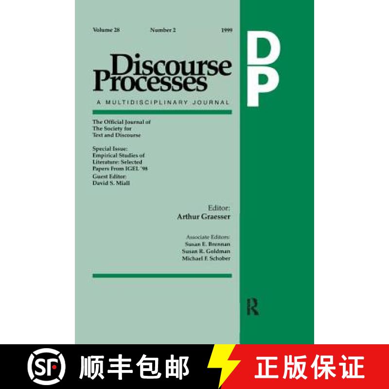 【4周达】Empirical Studies of Literature: Selected Papers from Igel '98. a Special Issue of Discourse... [9781138418066]