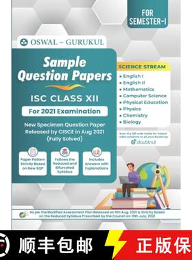 【3-4周达】Sample Question Papers - Science Stream: ISC Class 12 for 2022 Examination [9789391184407]