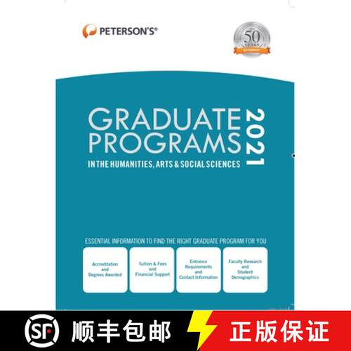 【3-4周达】精装 Graduate Programs in the Humanities, Arts & Social Sciences 2021 [9780768945539]