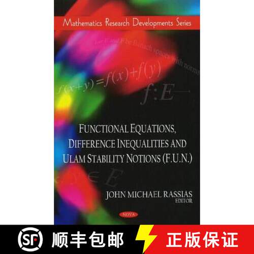 【3-4周达】精装 Functional Equations, Difference Inequalities and Ulam Stability Notions (F.U.N.) [9781608764617]