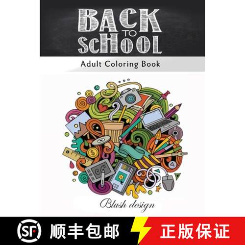 【3-4周达】精装 Back to School: Adult Coloring Book [9789655750935]