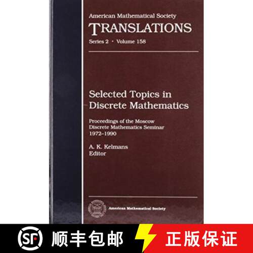 【3-4周达】精装 Selected Topics in Discrete Mathematics: Proceedings of the Moscow Discrete Mathemati... [9780821875094]