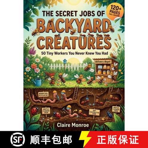 【3-4周达】The Secret Jobs of Backyard Creatures: 50 Tiny Workers You Never Knew You Had [9798993844398]